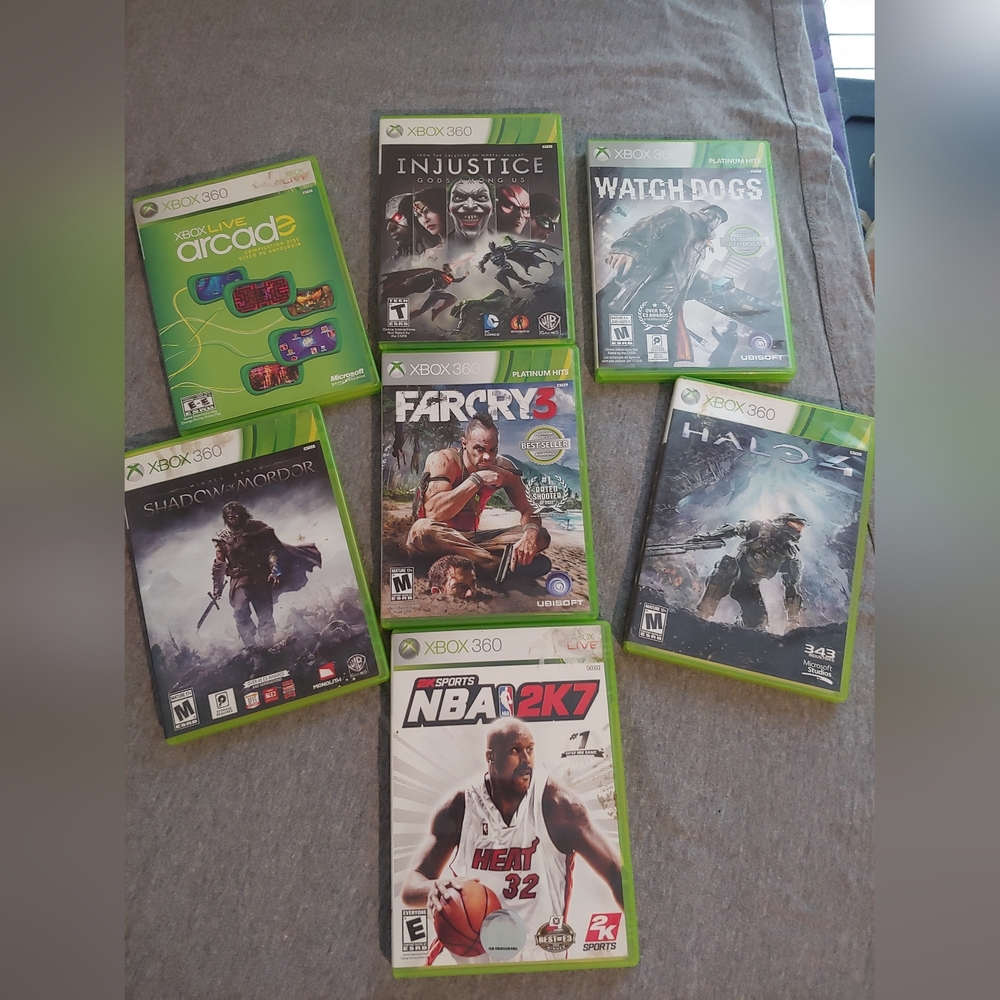 7x Xbox 360 Video Game Collection
